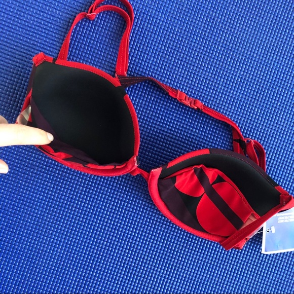 Huit Swim Huit Plage Red Retro Print Bikini Swimsuit Poshmark